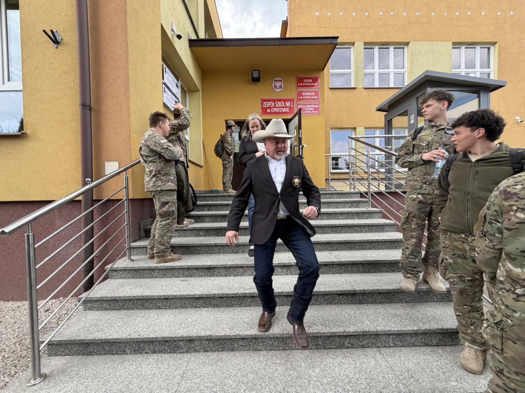 Szeryf hrabstwa Calhoun w Teksasie Bobby Vickery z wizytą w Polsce