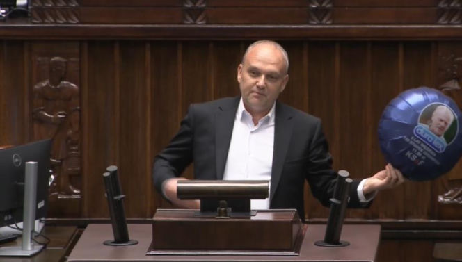 Poseł z balonikiem