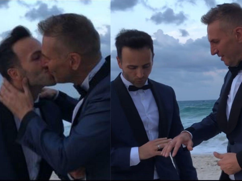 Krzysztof Gojdź i Marcin Roznowski: Ślub na plaży