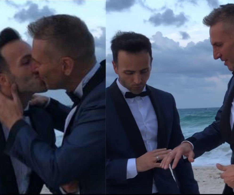 Krzysztof Gojdź i Marcin Roznowski: Ślub na plaży
