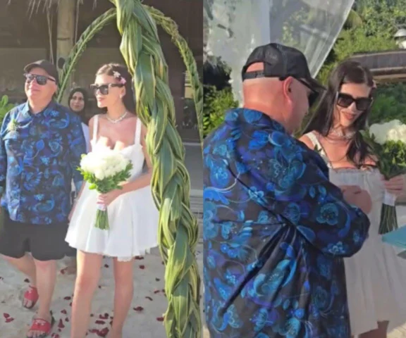 Skiba powiedział TAK na Malediwach! Ślub na plaży i noc poślubna jak z bajki