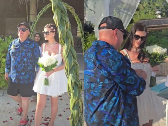 Skiba powiedział TAK na Malediwach! Ślub na plaży i noc poślubna jak z bajki