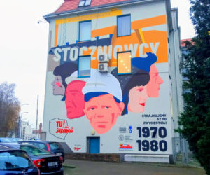 Mural na rocznicę Szczecińskiego Grudnia 1970