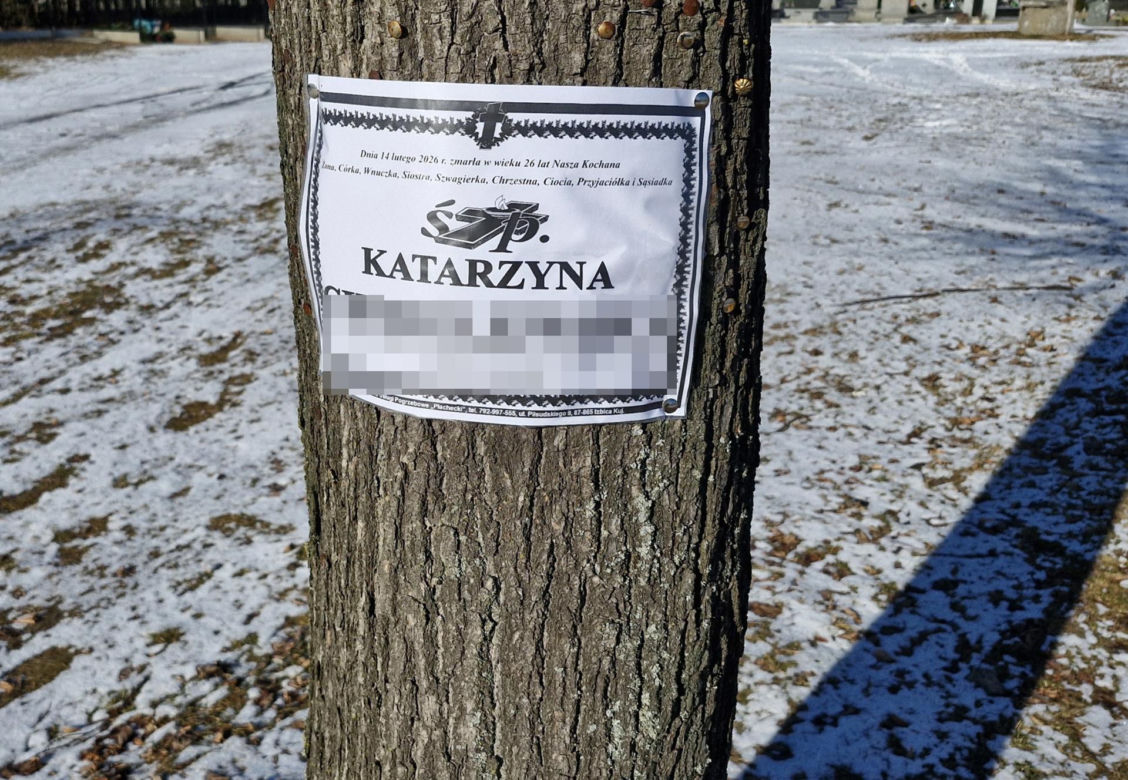 Pogrzeb 26-letniej Katarzyny, która zginęła w wypadku w Choceniu. Kobieta była w ciąży