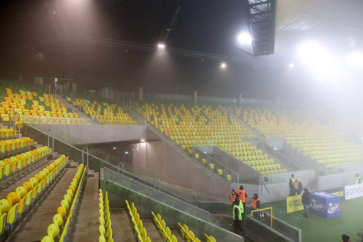 GKS Katowice - Pogoń Szczecin, zdjęcia kibiców i zawodników z meczu 17. kolejki PKO BP Ekstraklasy