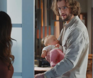 M jak miłość. Kasia (Paulina Lasota), Mariusz (Mateusz Mosiewicz), Zosia