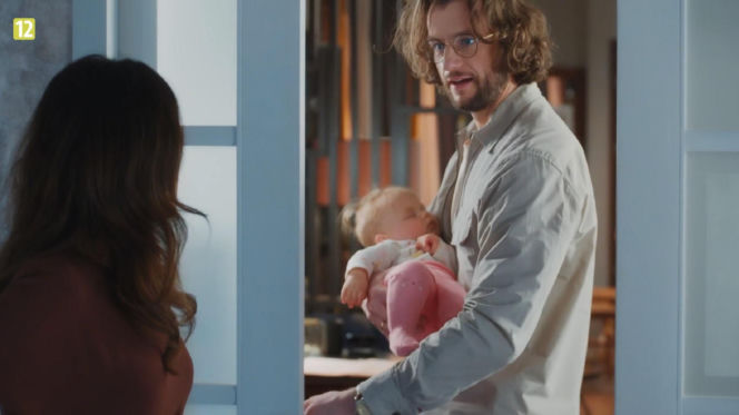 M jak miłość. Kasia (Paulina Lasota), Mariusz (Mateusz Mosiewicz), Zosia