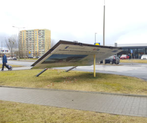 Silny wiatr siał spustoszenie w Bydgoszczy