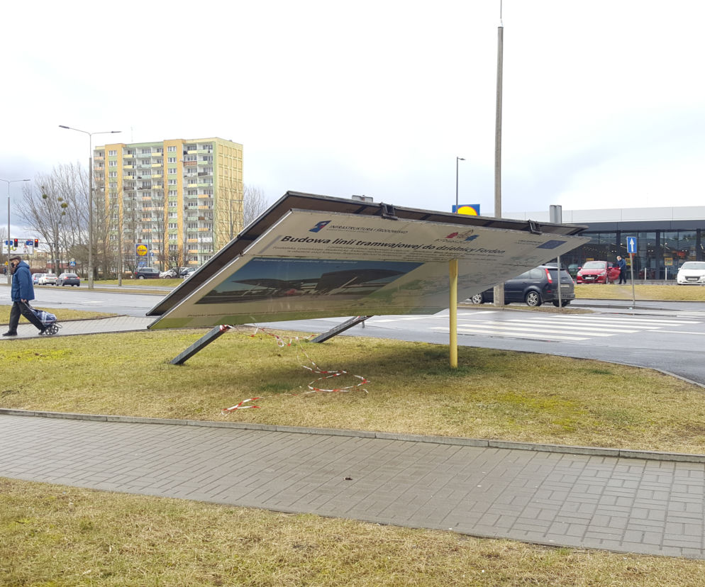 Silny wiatr siał spustoszenie w Bydgoszczy