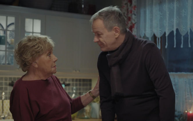 Walentynki z M jak miłość. Barbara (Teresa Lipowska), Stefan (Steffen Möller)