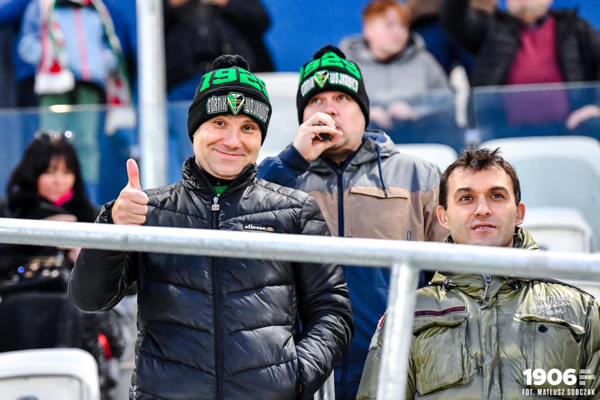 Kibice na meczu Zagłębie Sosnowiec - GKS Katowice