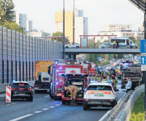Pożar autobusu miejskiego Al. Stanów Zjednoczonych