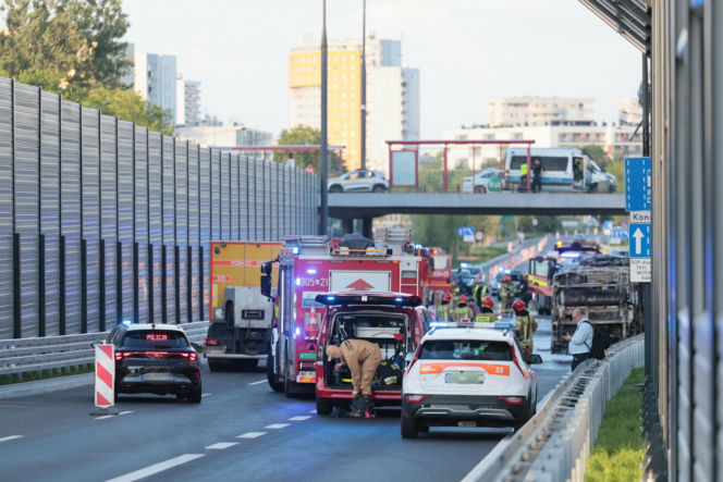Pożar autobusu miejskiego Al. Stanów Zjednoczonych