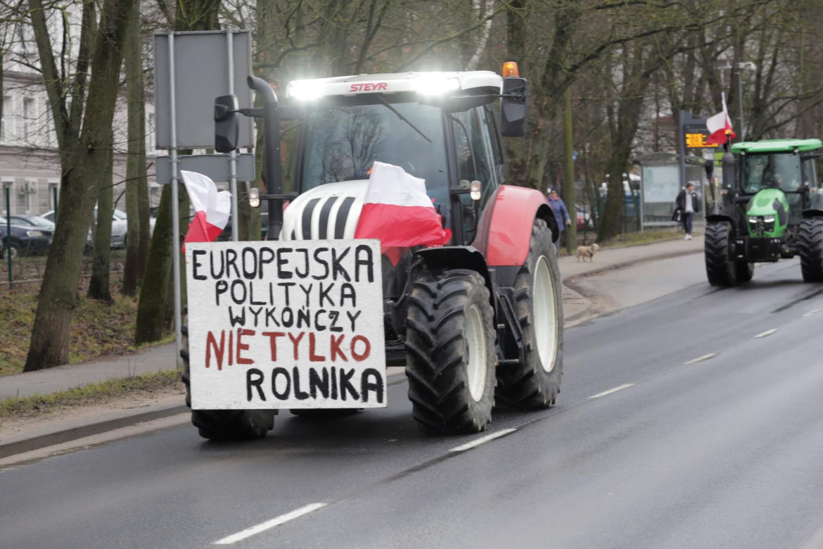   Protest rolników w Olsztynie 20 lutego [ZDJĘCIA]
