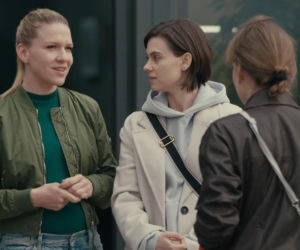 Na dobre i na złe odc. 998. Blanka (Pola Gonciarz), Zuza (Aurora Lipartowska), Dorota (Magdalena Wróbel)