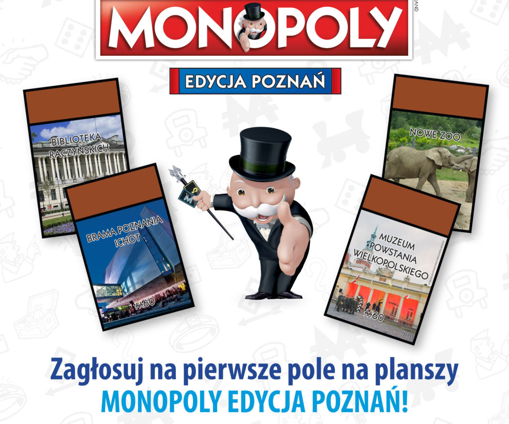 Monopoly Poznań - co znajdzie się na planszy? Zdecydujecie!
