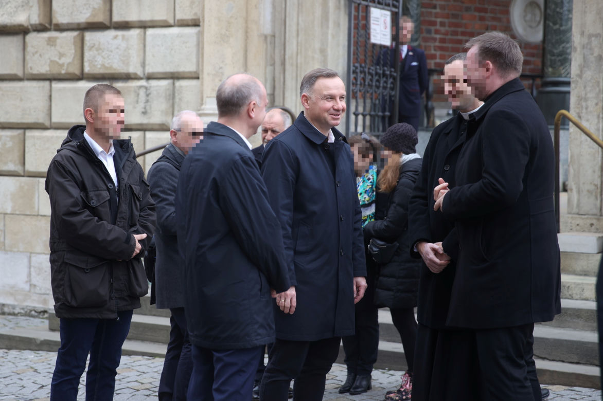Prezydent Andrzej Duda z ojcem na Wawelu