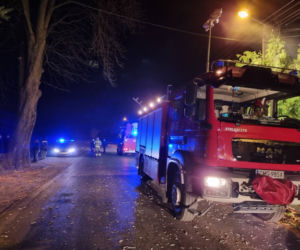 Pożar domu jednorodzinnego pod Mogilnem! Z budynku nic nie zostało
