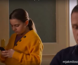 M jak miłość, odc. 1442. Basia (Maja Wudkiewicz), Artur (Robert Moskwa)