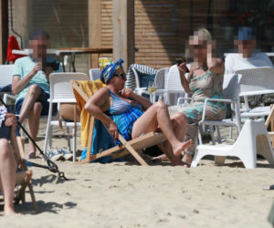 Justyna Sieńczyłło na plaży