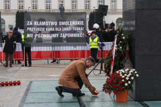 Miesięcznica smoleńska bez Kaczyńskiego