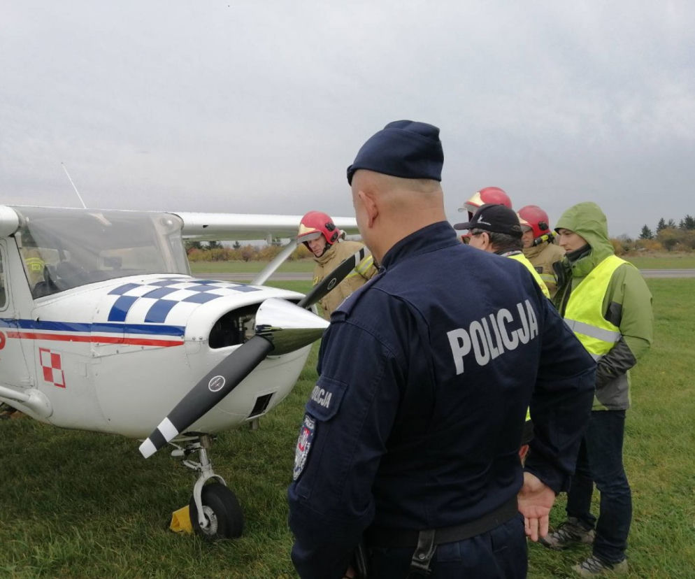 Aeroklub Ziemi Piotrkowskiej. W akcji szystkie służby! [wideo]