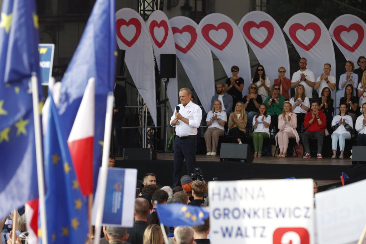 Wiec Donalda Tuska w Warszawie