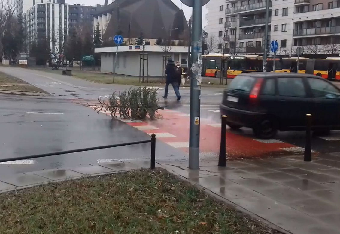 Fruwająca choinka na Pradze