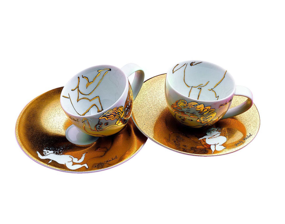 Rosenthal & Andy Warhol filiżanki Golden Angels