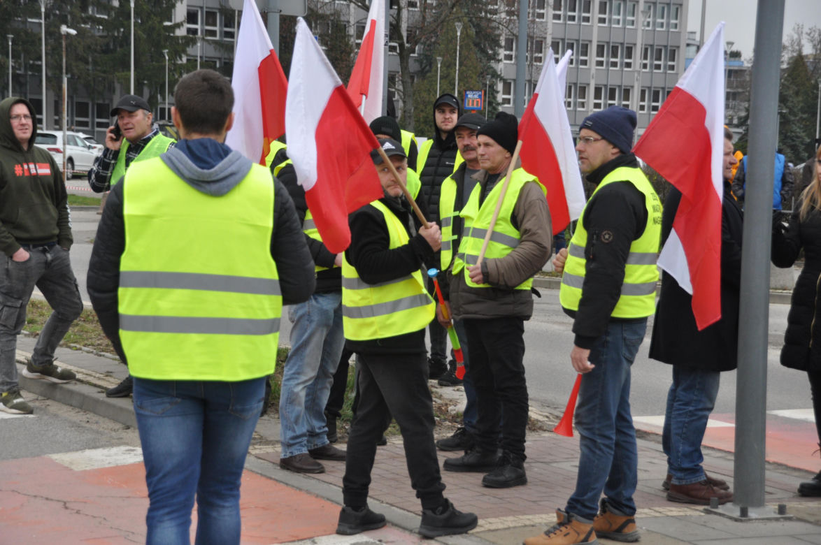 Strajk rolników w Kielcach. 14 marca 2024