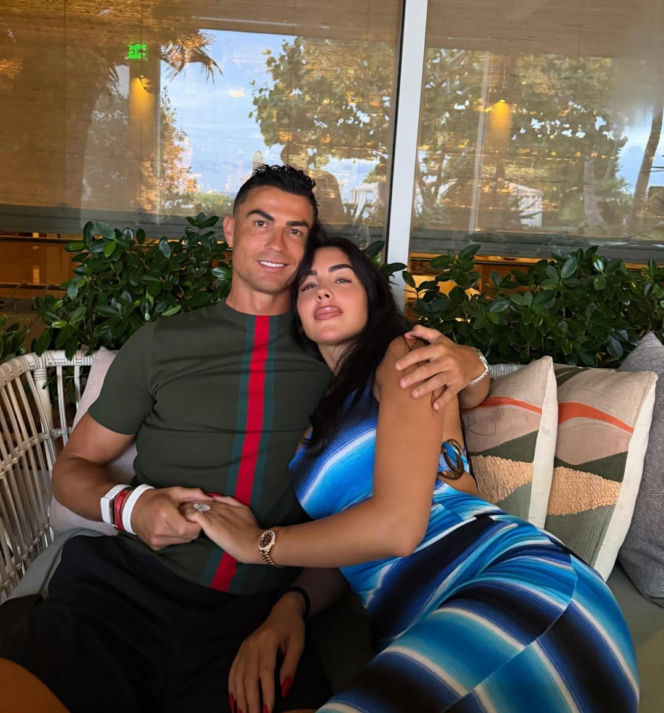 Cristiano Ronaldo i Georgina na wakacjach