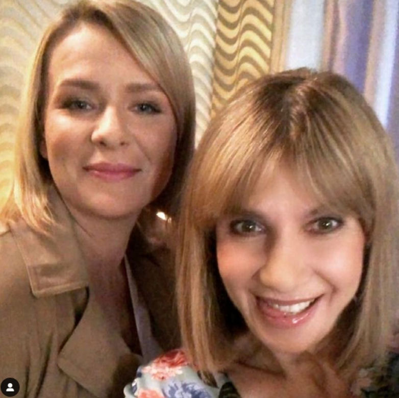 Pierwsza miłość za kulisami. Grażyna Wolszczak (Grażyna), Aneta Zając (Marysia) na Instagramie
