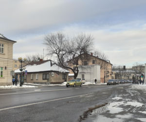 Jak wyglądała ulica Piłsudskiego w Siedlcach i okolica dawnej bramy-dzwonnicy pod koniec stycznia 2021?