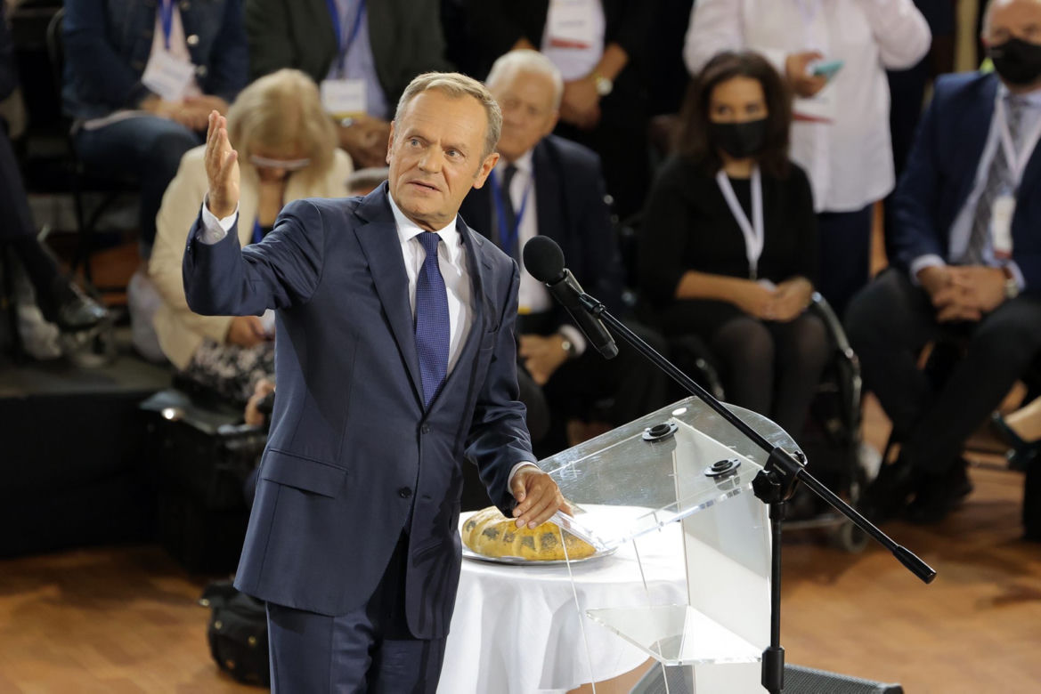 Donald Tusk na Konwencji PO