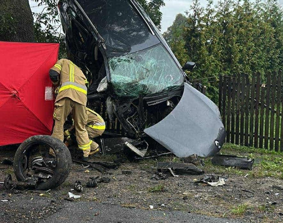 Tragiczny wypadek w Ślęzanach w gminie Lelów