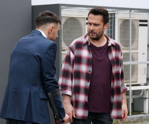 Barwy szczęścia odc. 3260. Damian (Michał Lesień-Głowacki), Mirek (Oliwier Kozłowski)