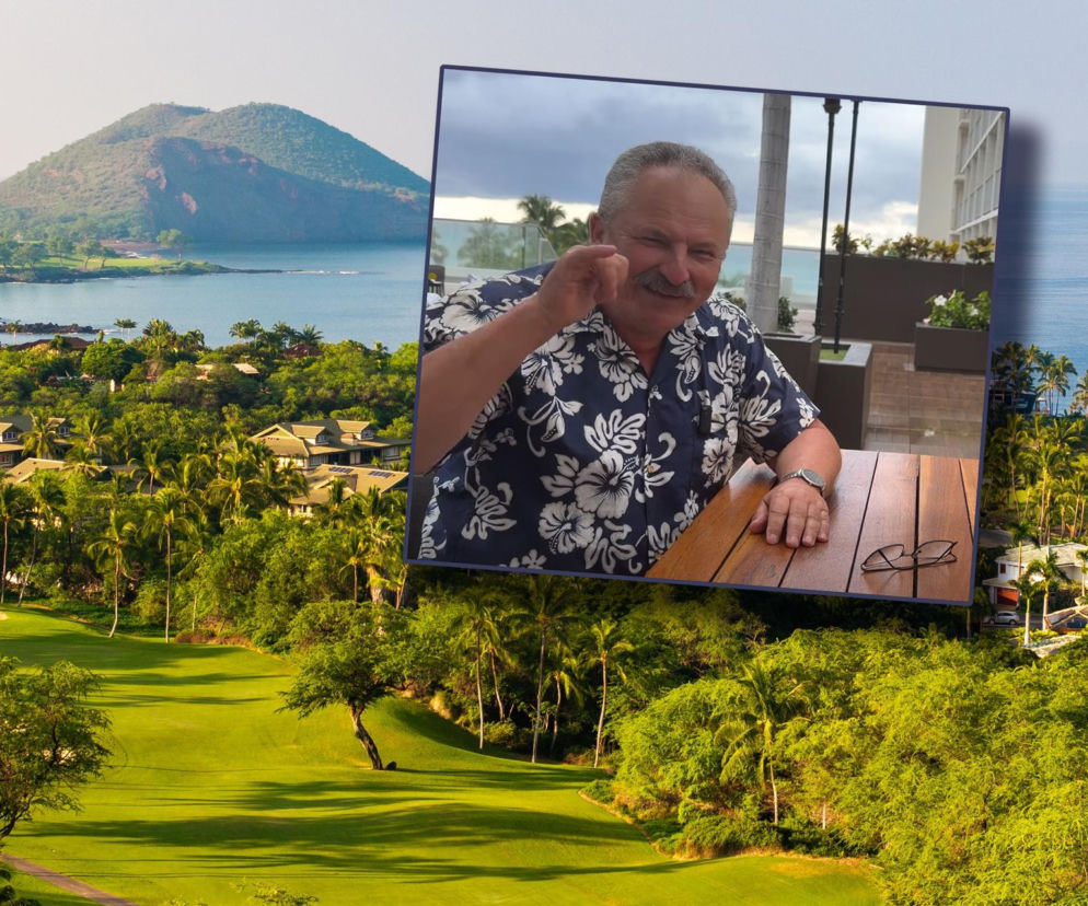 Marek Jakubiak na Hawajach