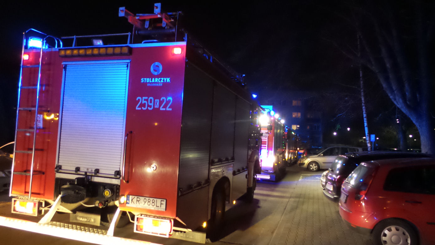 Kilka zastępów straży pożarnej, policja, pogotowie i ratownictwo chemiczne. Akcja strażaków w Bieńczycach