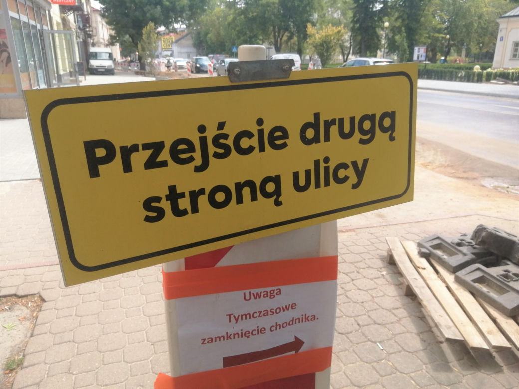 Zamykaja fragment ul. Piłsudskiego w Siedlcach