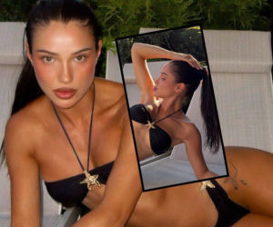 Muśnięta słońcem Natsu kusi fanów w czarnym bikini. Influencerka chwali się mocną opalenizną