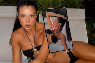 Muśnięta słońcem Natsu kusi fanów w czarnym bikini. Influencerka chwali się mocną opalenizną