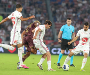 Górnik Zabrze - AS Monaco: Zdjęcia kibiców i zawodników z meczu eliminacji Ligi Konferencji