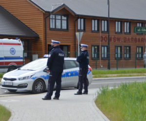 Ewakuacja DPS w Kleszczowie