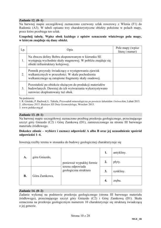 Matura 2019 geografia rozszerzona. ARKUSZE I ODPOWIEDZI