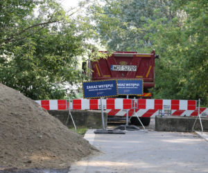 Budowa mostu pontonowego na Wiśle