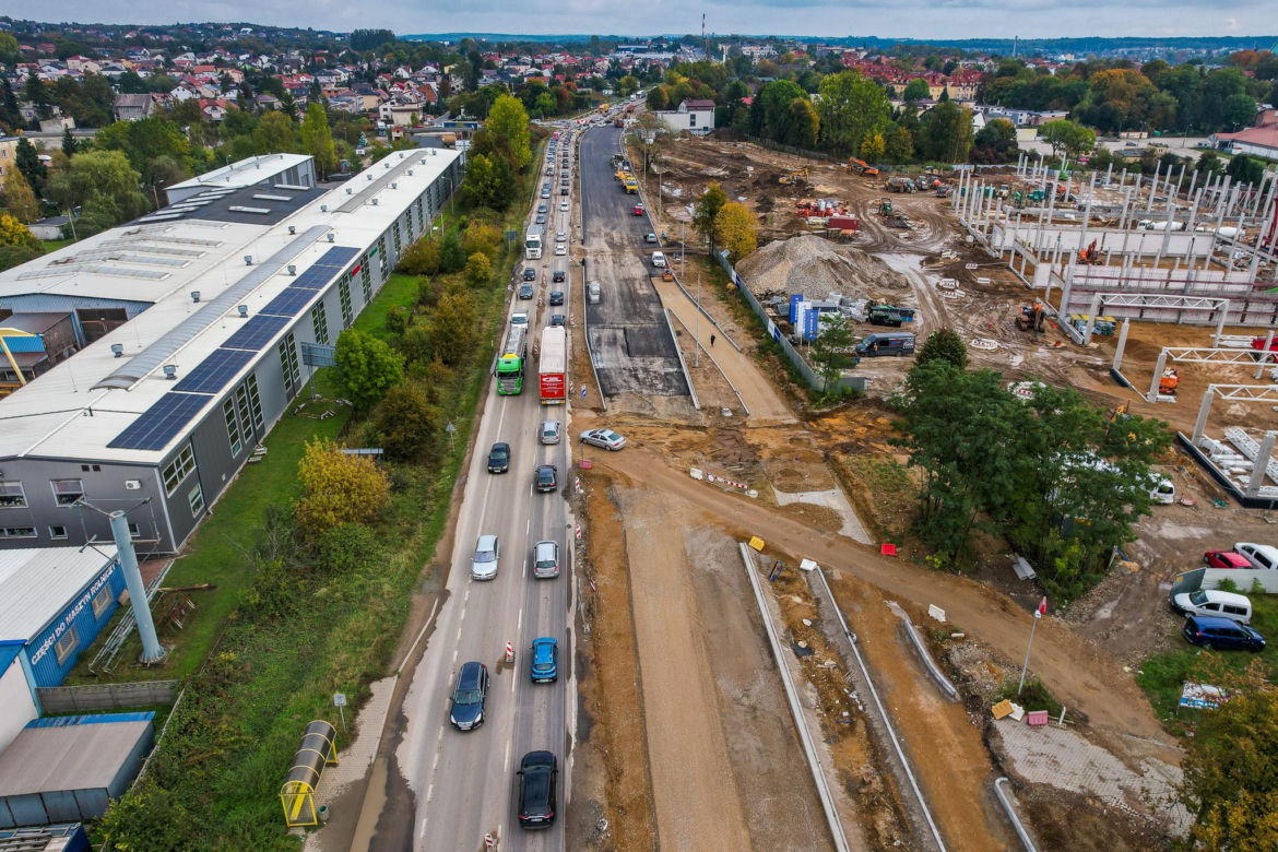 Przebudowa DK94 w Olkuszu - stan na listopad 2025 r.