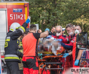 Groźny wypadek pod Oleśnicą