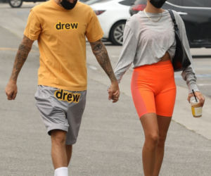 Justin Bieber i Hailey Bieber w drodze na pilates