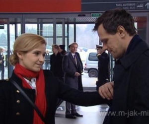 M  jak miłość odc. 999. Małgosia (Joanna Koroniewska), Michał Łagoda (Paweł Okraska), Andrzej Budzyński (Krystian Wieczorek)
