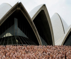 Golasy pozują przed operą w Sydney 